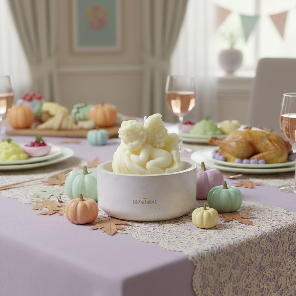 Angel Candle – Elegant Home Décor Soy-Blend Candle, Aromatherapy & Gift Idea – Soft Vanilla Scent – Decorative Angel Candle for Relaxation – 12 Oz