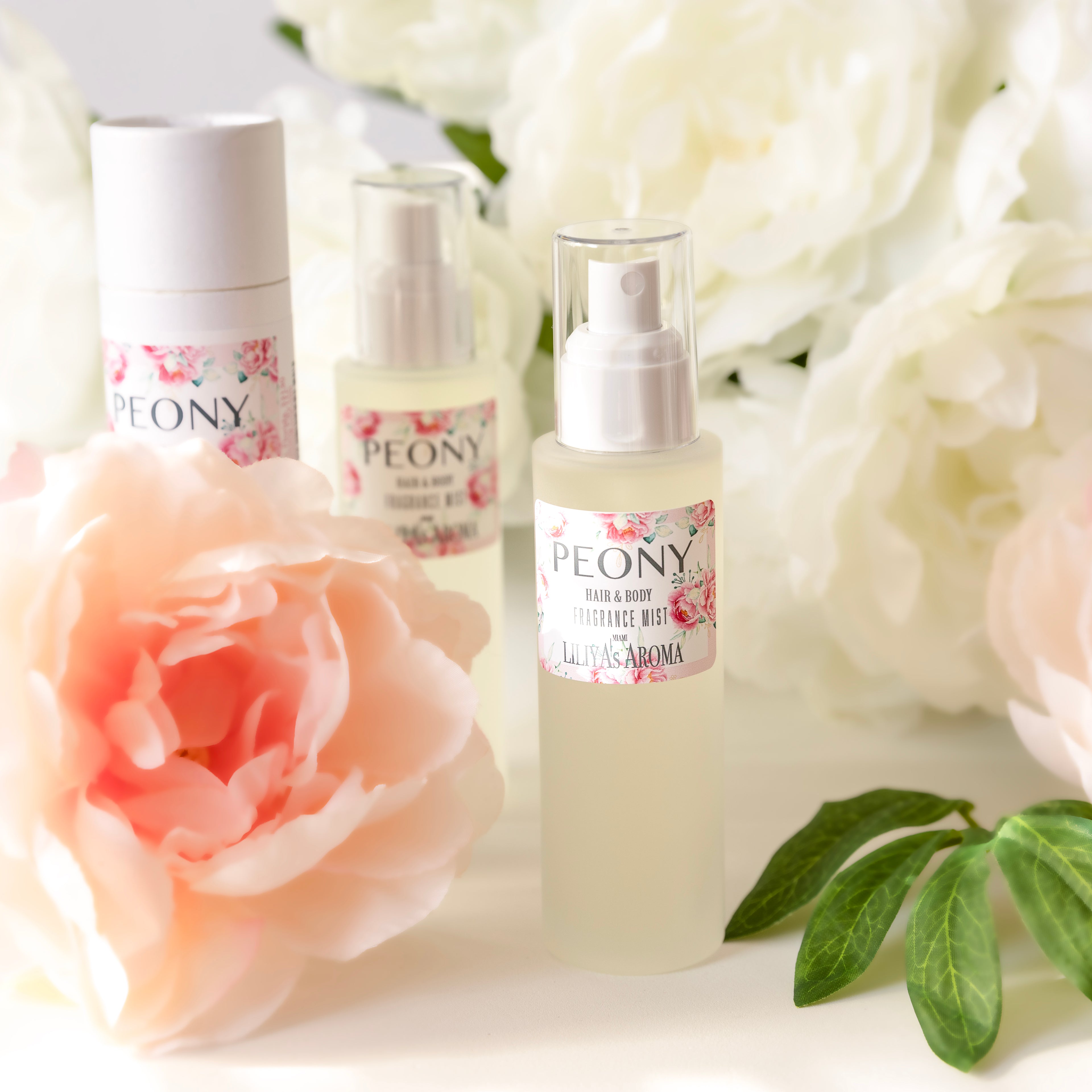Peony Fragrance Mist for Hair &amp; Body, Fresh, Fruity, Florals &amp; Long-Lasting Scent 3.3 Fl Oz