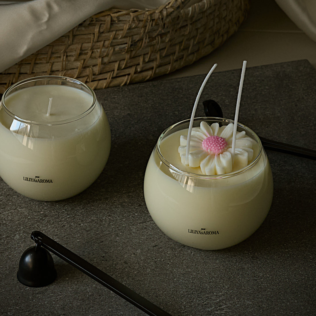 Candy Cloud Kissed Soy Candle for Women - Orange Blossom, Jasmine, Cream Vanilla
