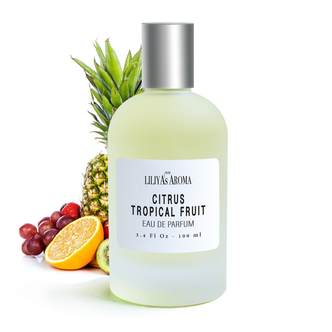 Citrus - Tropical Fruit Eau De Parfum | Fresh Citrus Scent with Banana &amp; Pineapple Undertones | Vegan, Long Lasting, Unisex Perfume | 3.4 Fl Oz