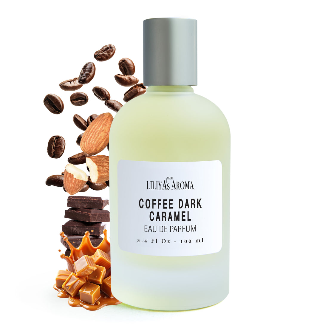 Coffee Dark - Caramel Long Lasting Eau de Parfum for Men, Luxurious Perfume Dark Chocolate 3.4 Fl Oz