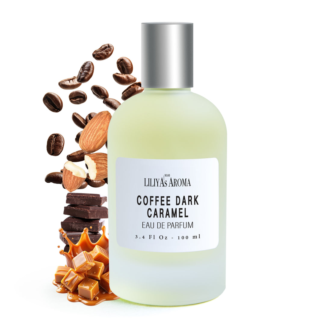 Coffee Dark - Caramel Long Lasting Eau de Parfum for Men, Luxurious Perfume Dark Chocolate 3.4 Fl Oz