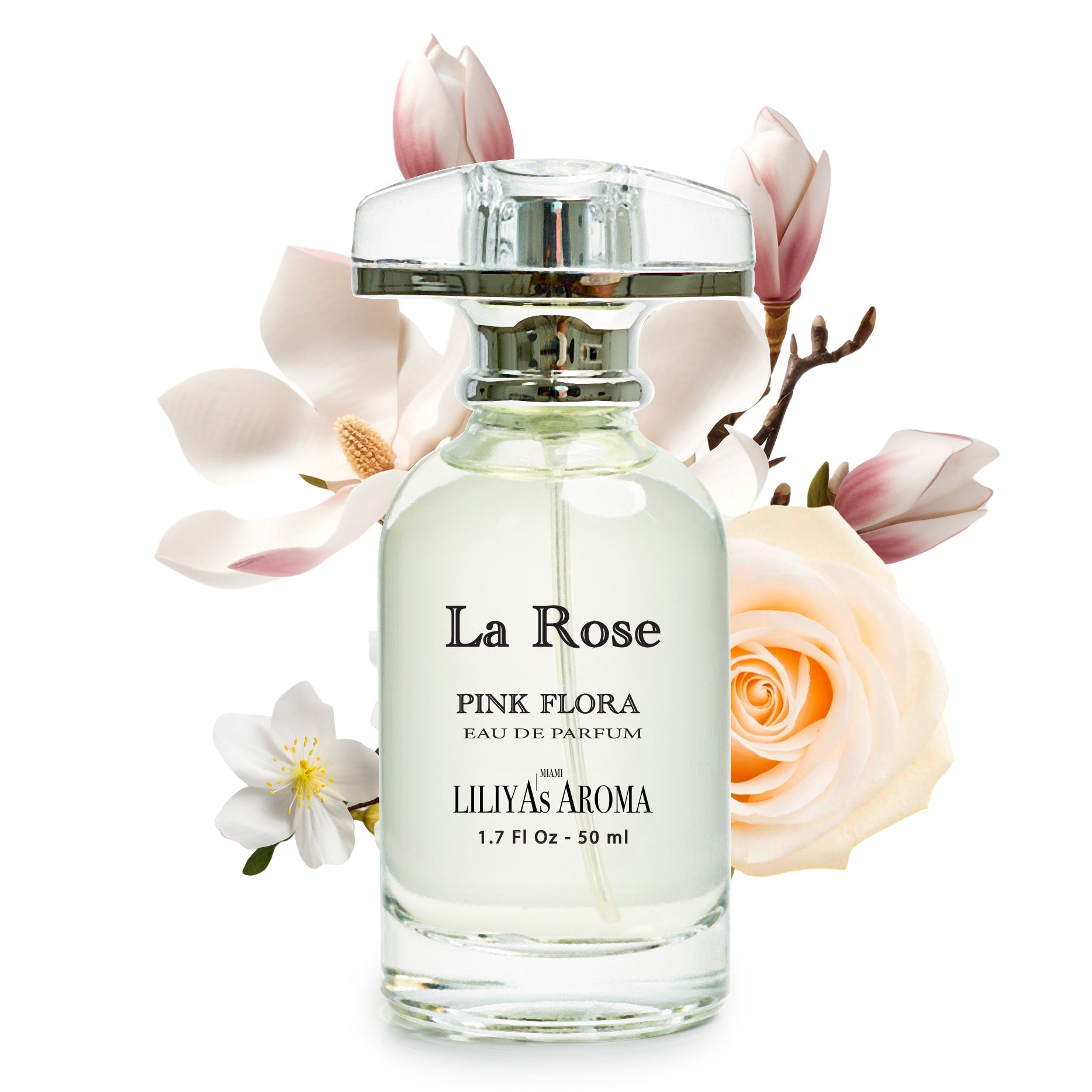 La Rose Eau De Parfum for Women – Magnolia &amp; Rose Fragrance – 1.7 Fl Oz