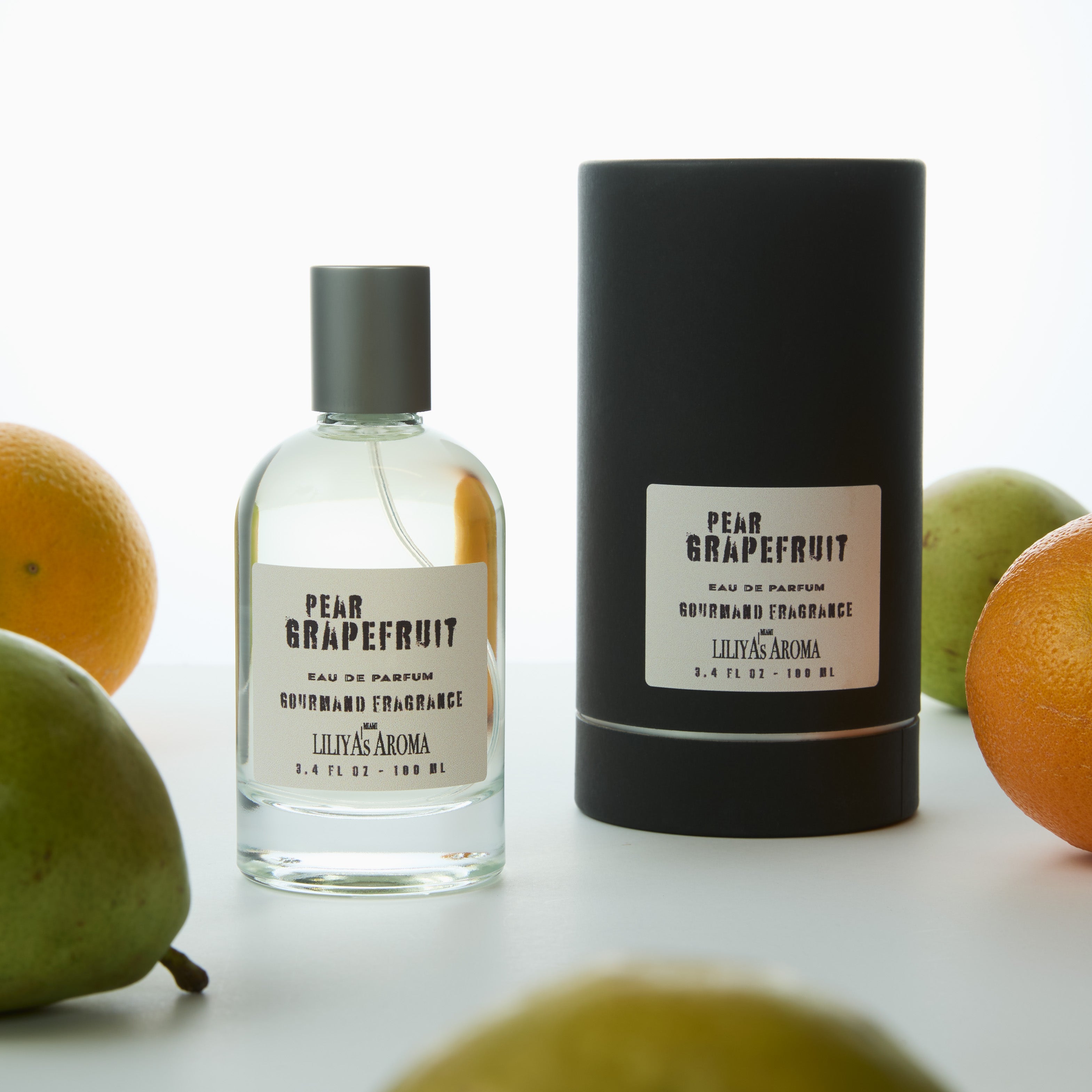 Gourmand Fragrance, GRAPEFRUIT - PEAR Eau De Parfum, VEGAN 3.4 Fl Oz