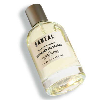 SANTAL Eau de Parfum, Gourmand Fragrance, VEGAN - Paraben Free, 3.4 Fl Oz