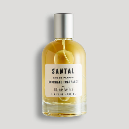 SANTAL Eau de Parfum, Gourmand Fragrance, VEGAN - Paraben Free, 3.4 Fl Oz
