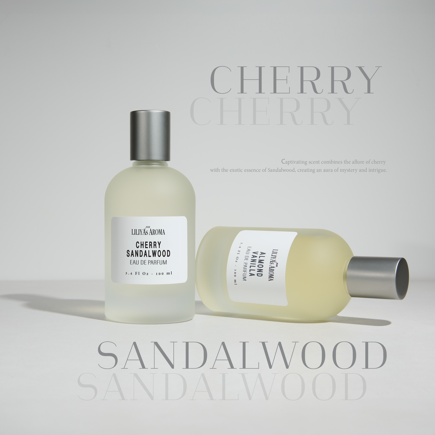 Cherry - Sandalwood Eau De Parfum for Men 3.4 Fl Oz