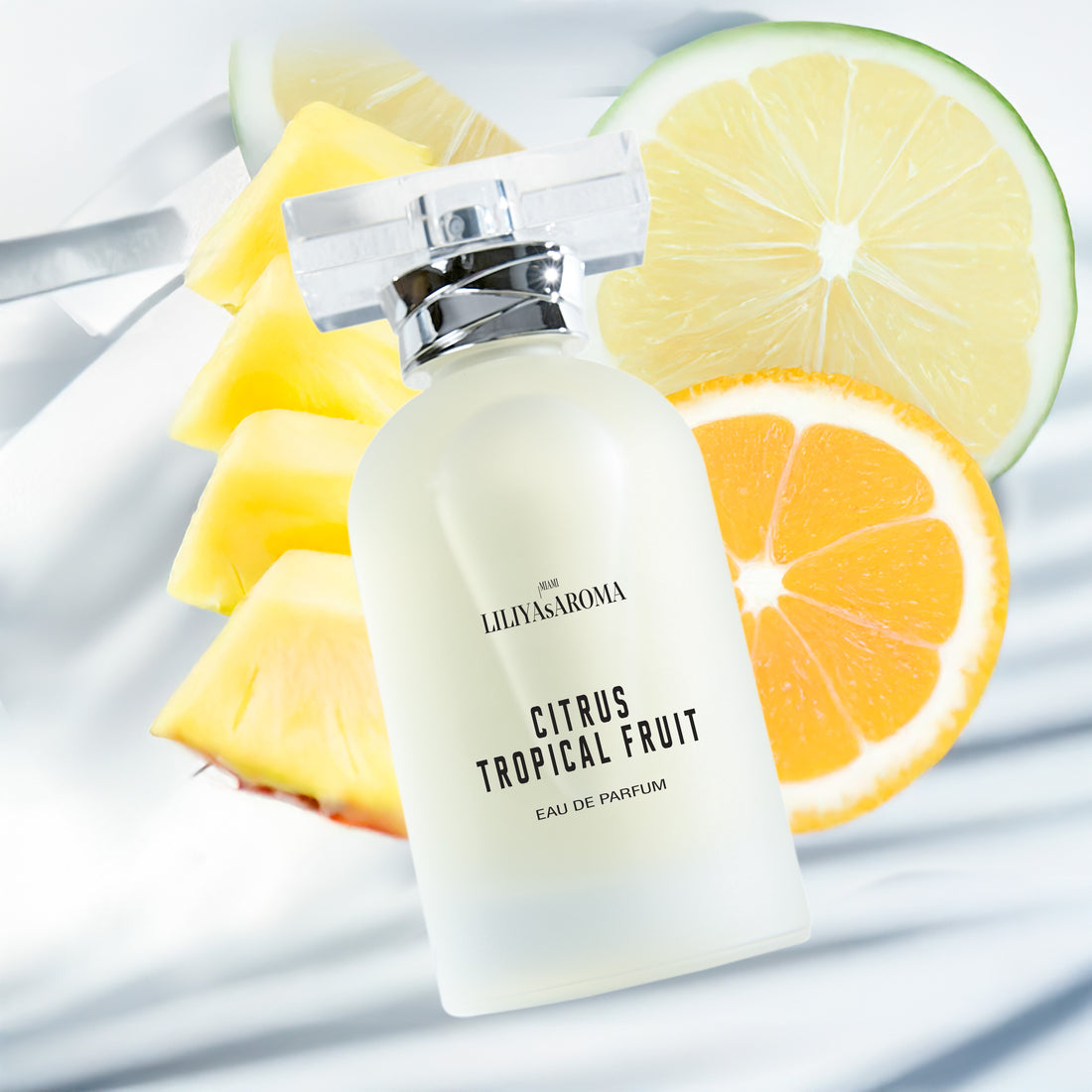 Citrus - Tropical Fruit Eau De Parfum | Fresh Citrus Scent with Banana &amp; Pineapple Undertones | Vegan, Long Lasting, Unisex Perfume | 3.4 Fl Oz