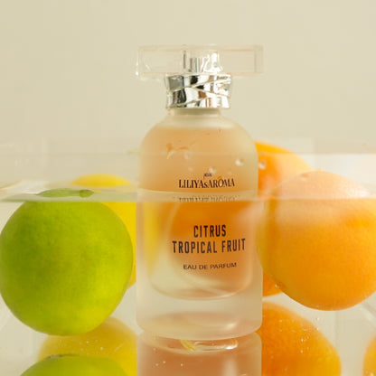 Citrus - Tropical Fruit Eau De Parfum | Fresh Citrus Scent with Banana &amp; Pineapple Undertones | Vegan, Long Lasting, Unisex Perfume | 3.4 Fl Oz