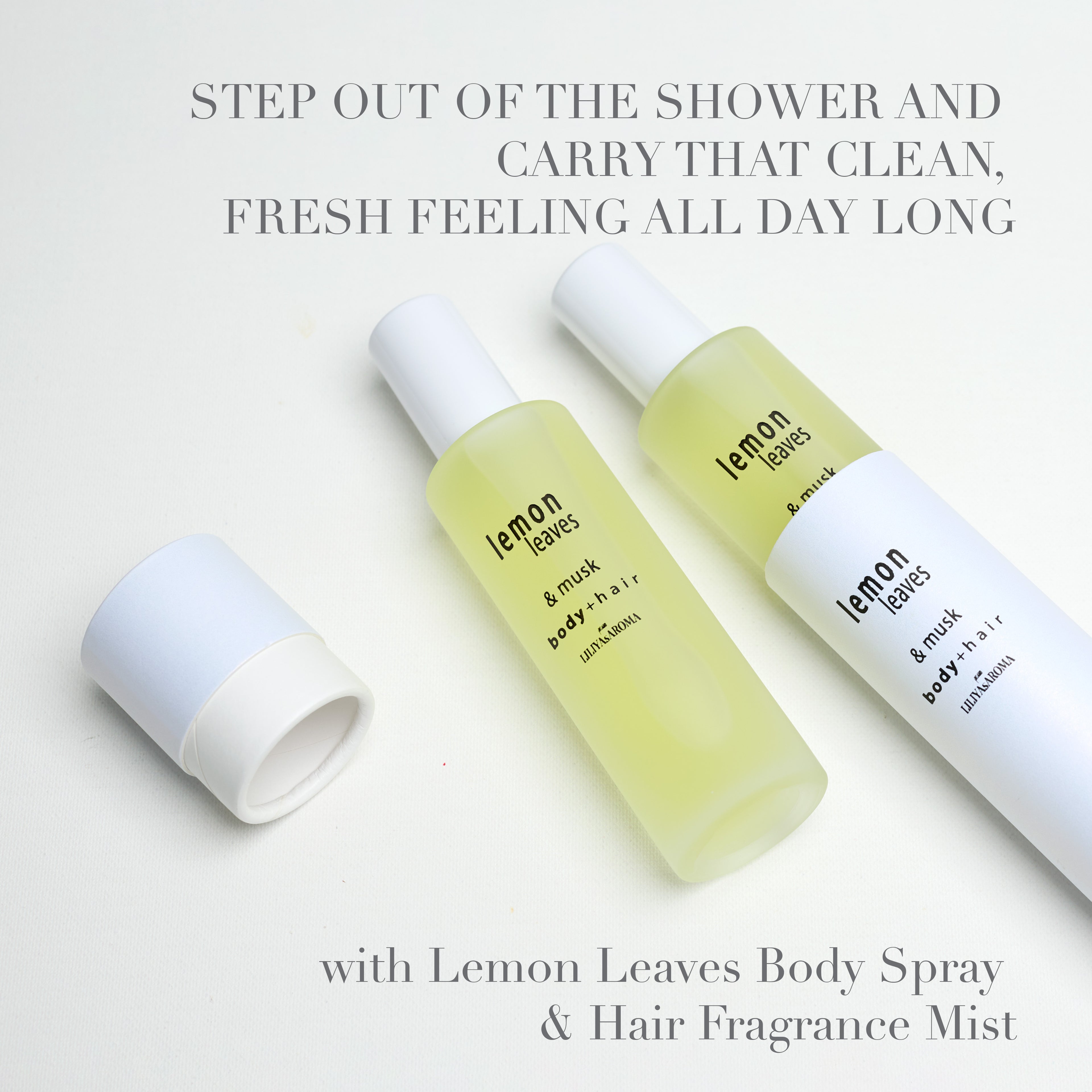 Lemon Leaves After-Shower Body &amp; Hair Mist | Fresh, Unique &amp; Hydrating | Vegan &amp; Cruelty-Free with Glycerin - 3.4 fl oz