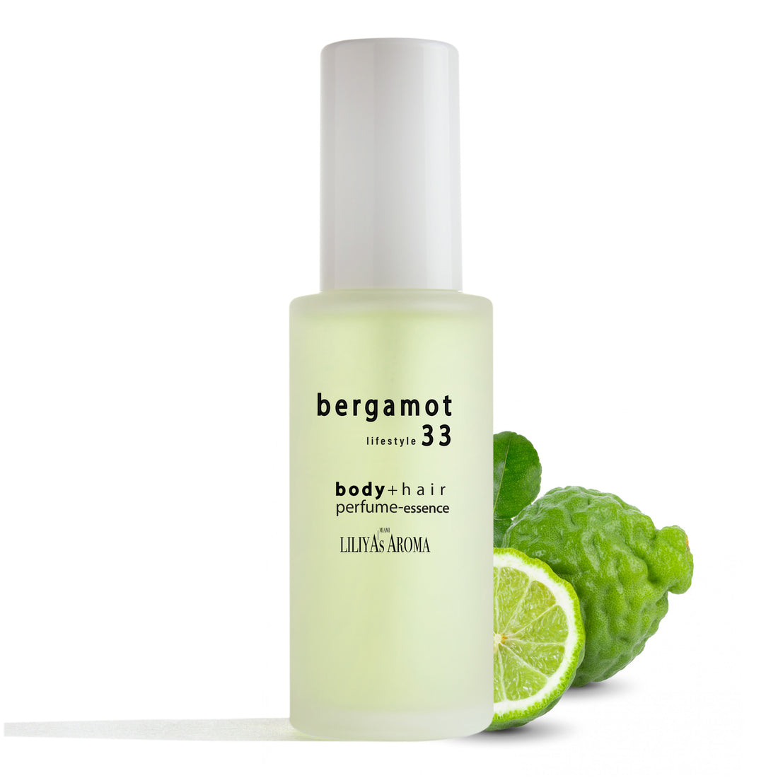 Bergamot 33 Essence Perfume, Calabrian Bergamot, Pink Grapefruit &amp; Vetiver Essential Oils, Gourmand Scent 1.8 Fl Oz