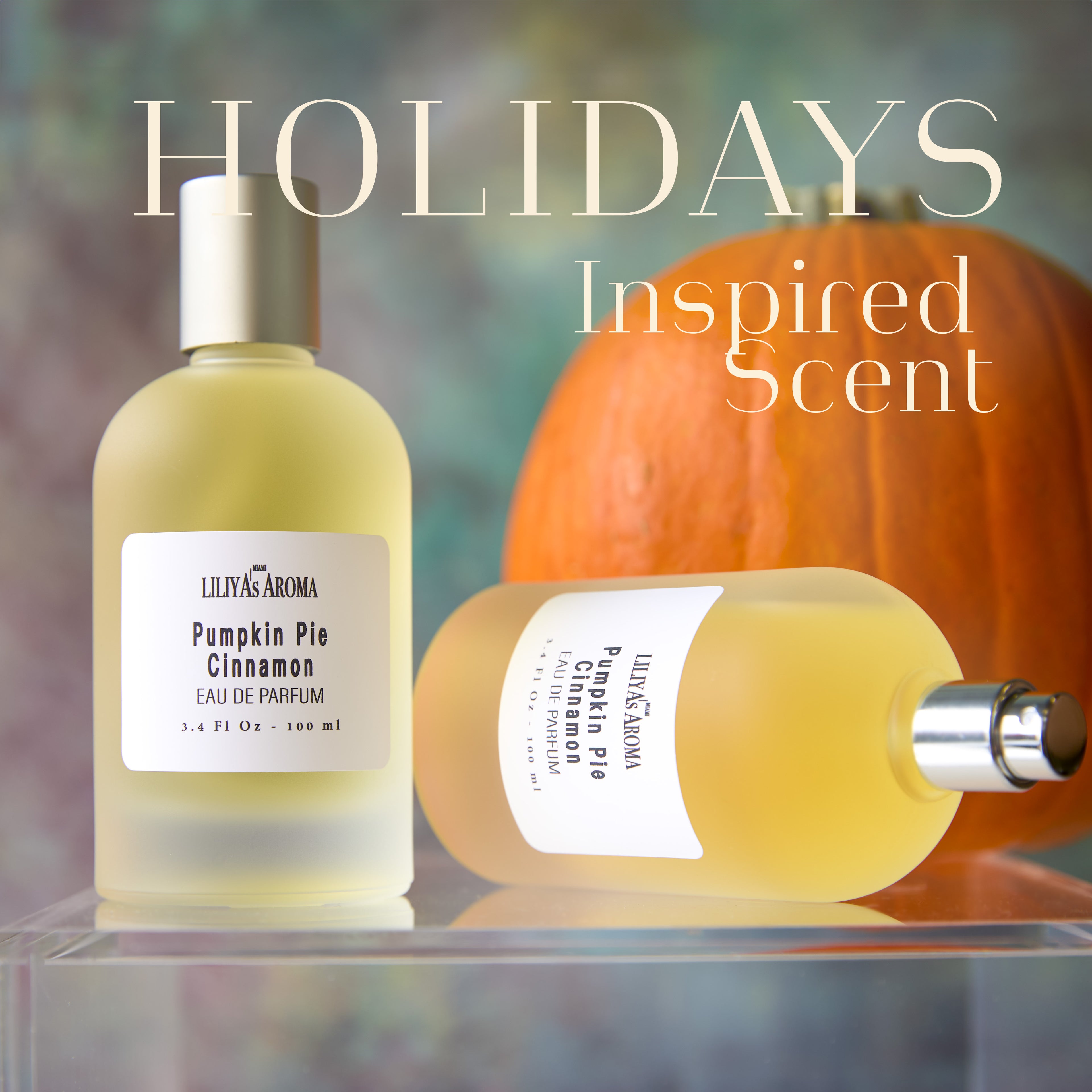 Pumpkin Pie Cinnamon Eau De Parfum – Unisex Holiday Fragrance for Thanksgiving &amp; Christmas – Warm, Spicy &amp; Sweet Scent – Long-Lasting – Perfect Seasonal Perfume for Men &amp; Women