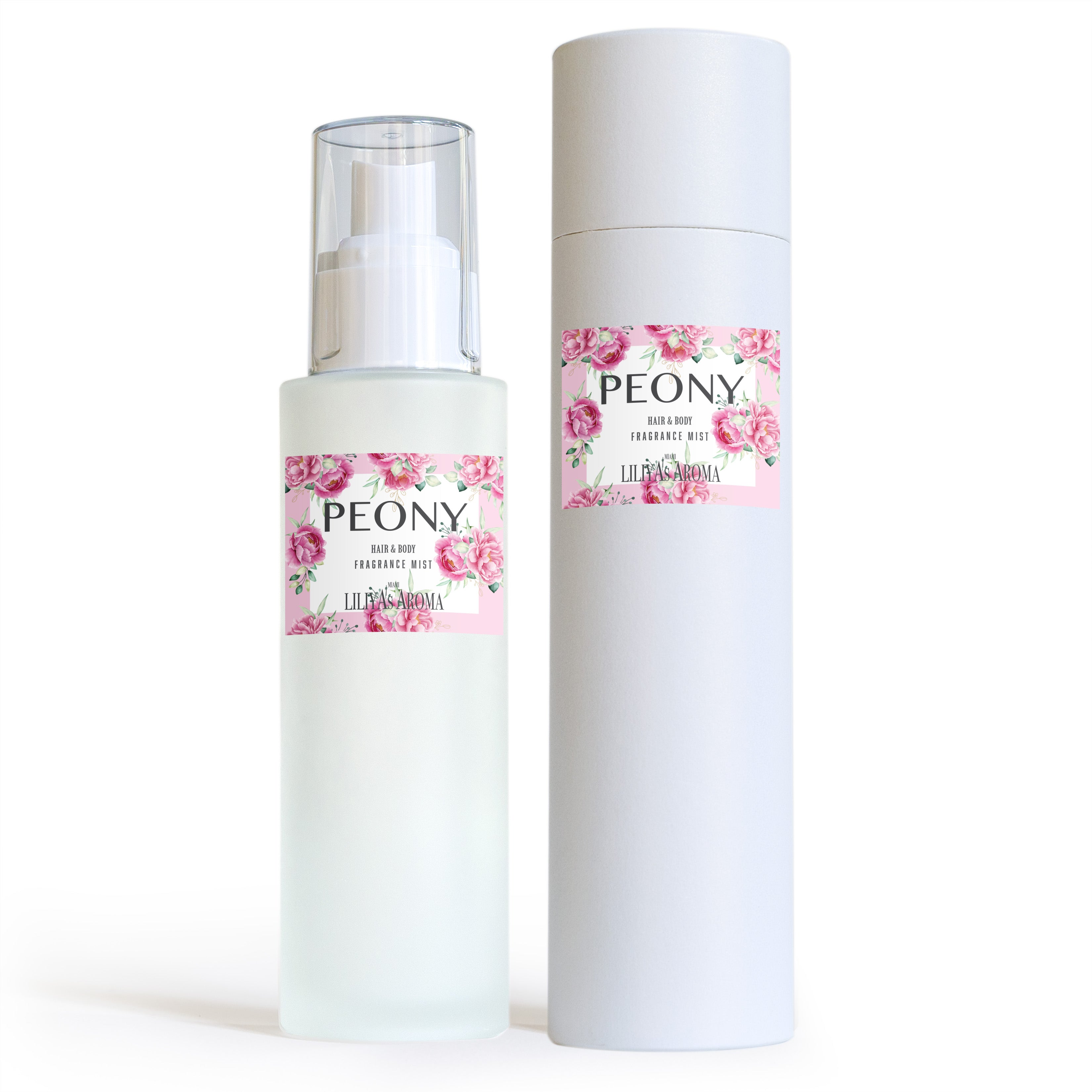 Peony perfume for body and hair