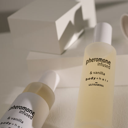 Pheromone Infused - Vanilla body Spray &amp; Hair Fragrance Mist Special &amp; Unique | Hydrating Skincare Ingredients with Glycerin Vegan &amp; Cruelty-Free - 3.4 fl oz