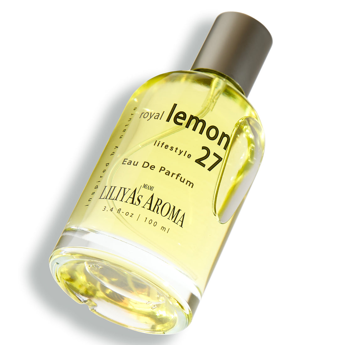 Royal Lemon 27 Eau De Parfum - Vegan &amp; Clean Perfume for Women &amp; Men - Citrus Perfume - Fresh Lemon Notes &amp; Green Musk 3.4 Fl Oz