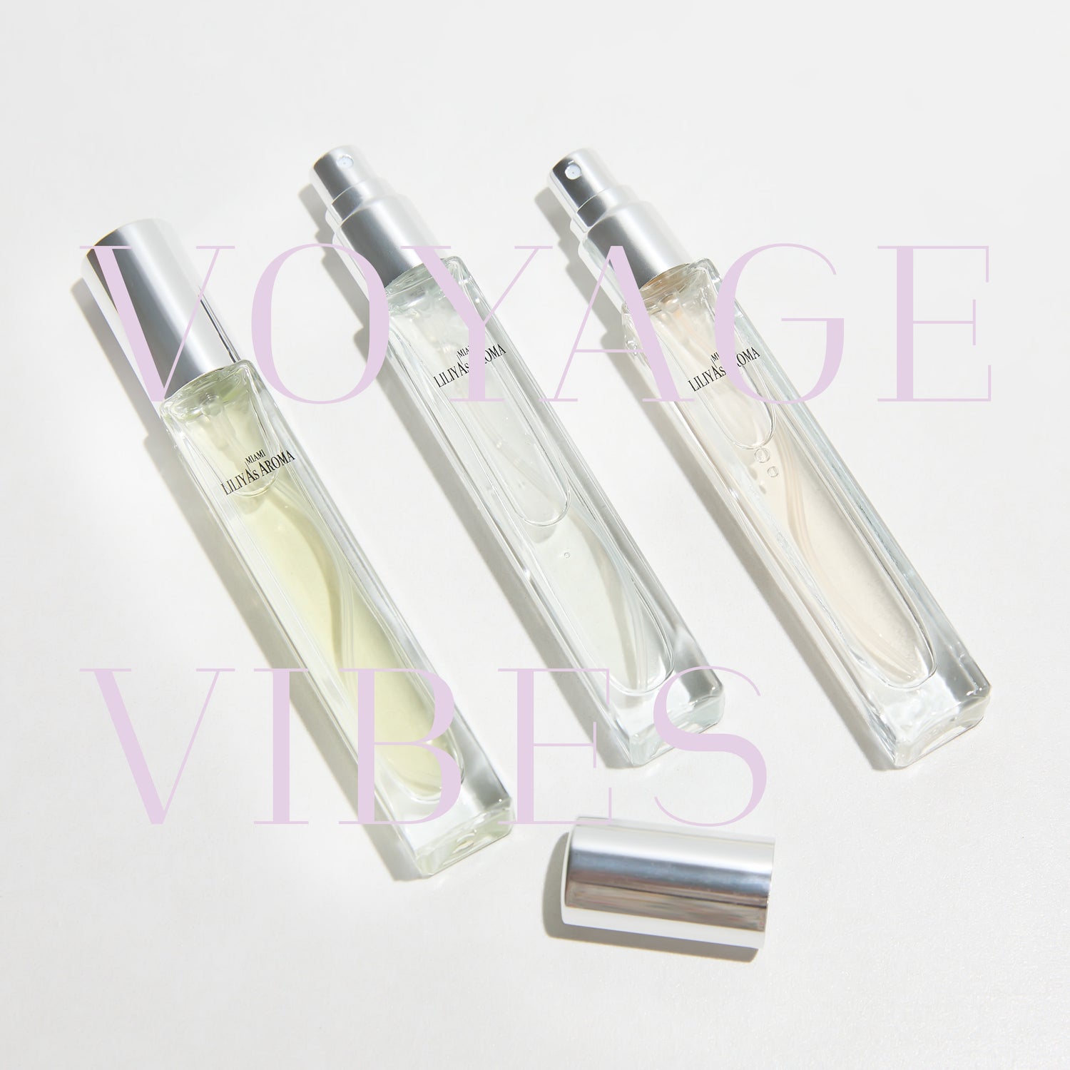 Perfume Set - SANTAL EDP 0.34 Fl Oz - Ambre NOIR 28 EDP 0.34 Fl Oz - Voyage Vibes Travel Perfume