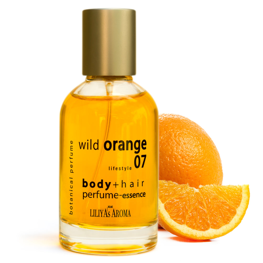 Wild Orange 07, Perfume Essence Spray for Body &amp; Hair Orange, Neroli &amp; Orange Blossom Essential Oils, Tropical Brazilian Scent 50 ml